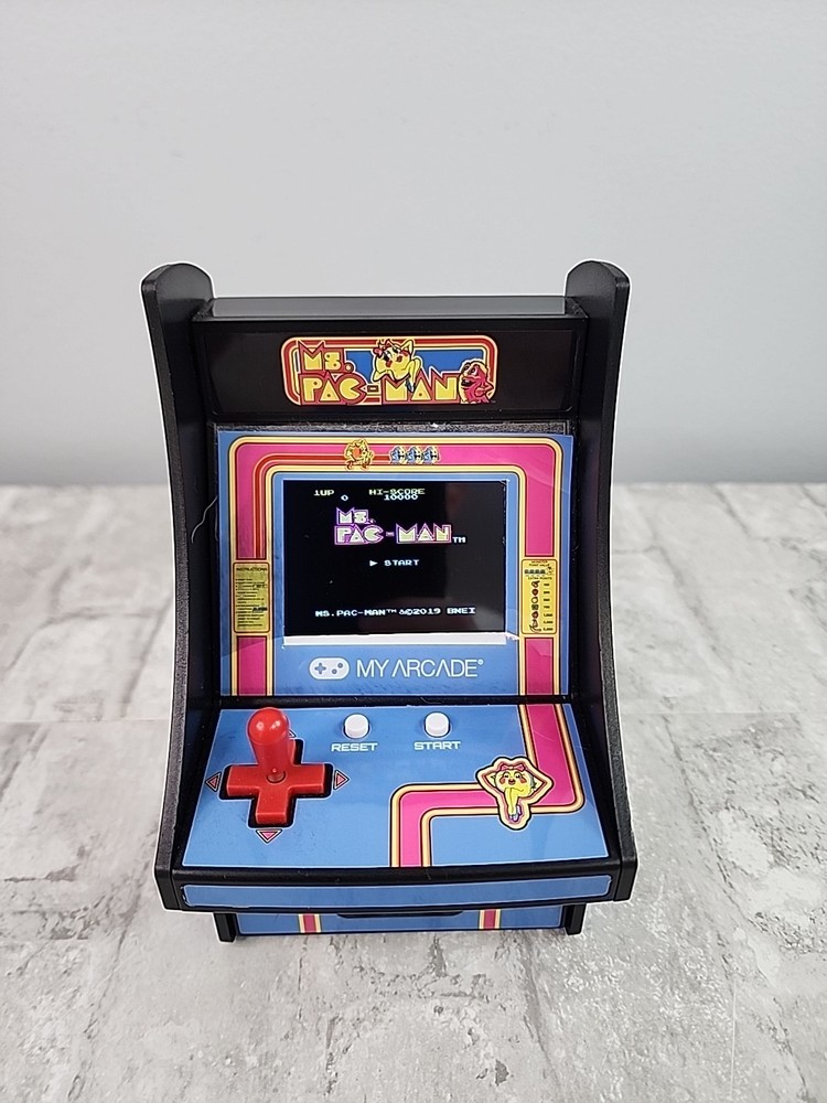 My Arcade Ms. Pac-Man Micro Player Handheld Retro Arcade Machine Tested Works