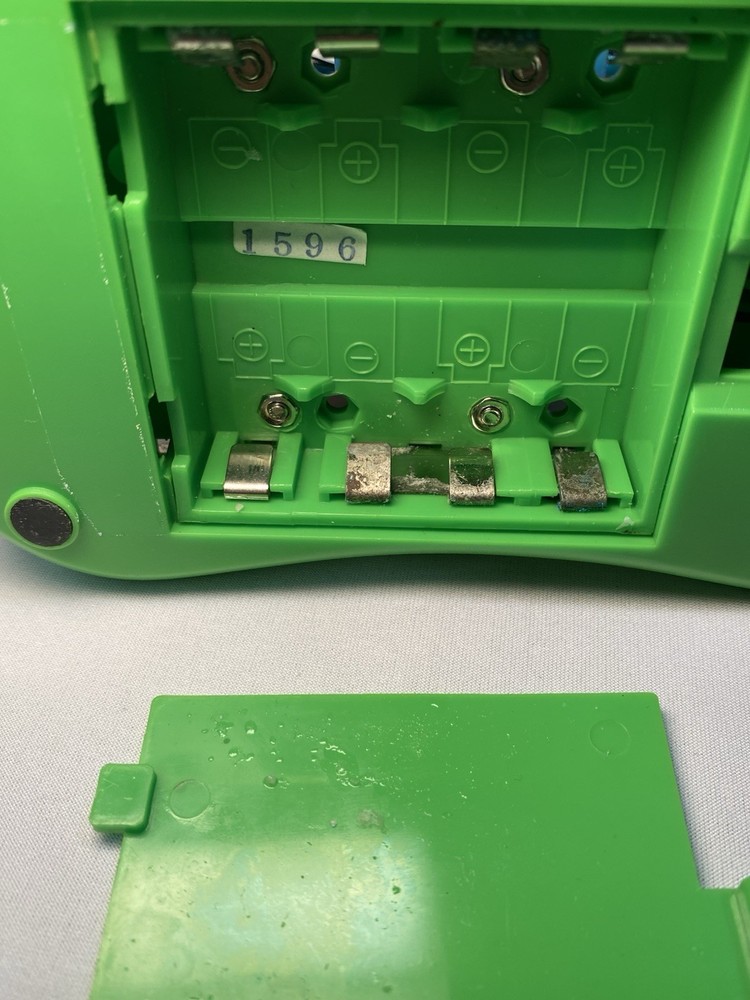 Swingline See Through Clear Stapler, Green Base, Automatic And Electric Untested