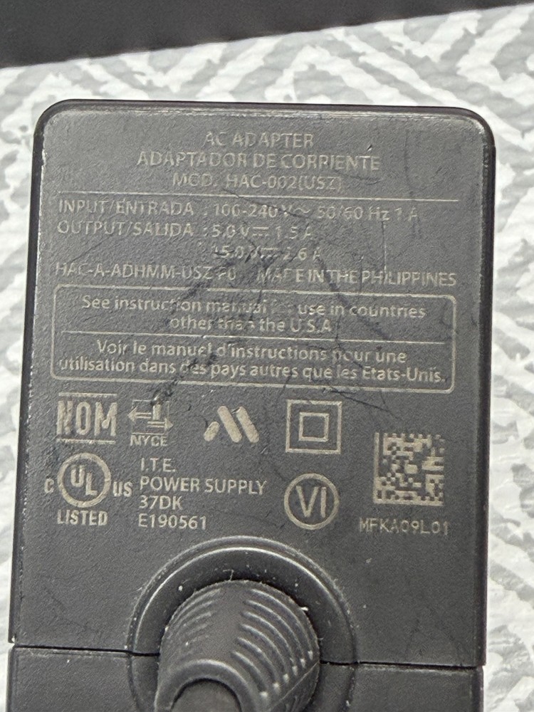 Official Nintendo Switch Dock & AC Adapter Set - Original OEM - Tested & Working