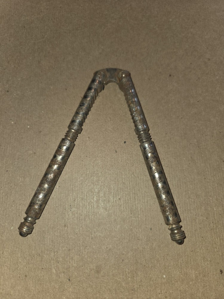 Vintage Metal Hand held nut cracker A5