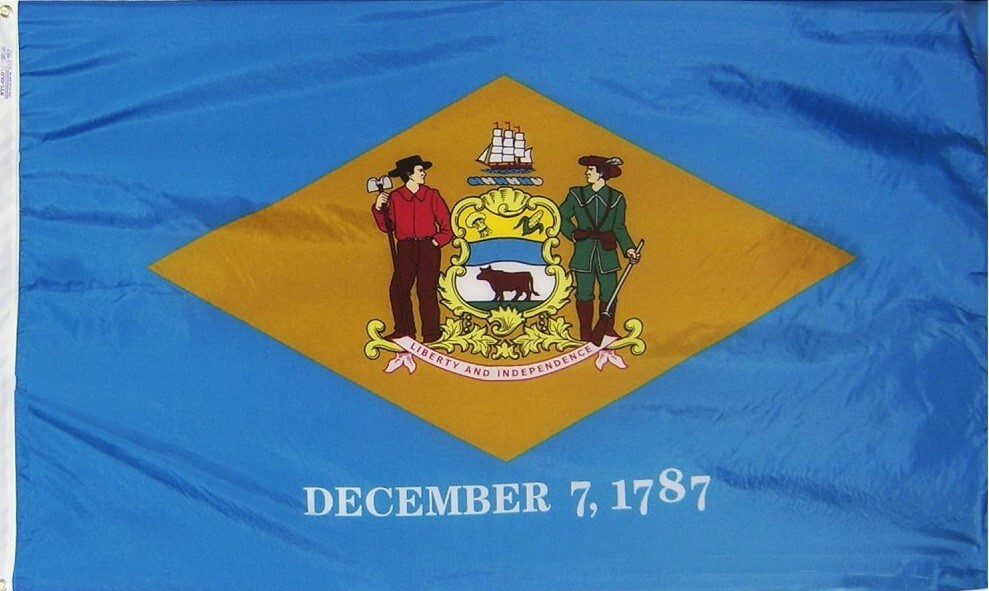Delaware 3'x5' Nylon Flag