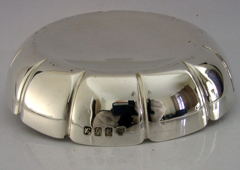 BEAUTIFUL IRISH SOLID STERLING SILVER DISH BOWL 1995 DUBLIN 142g