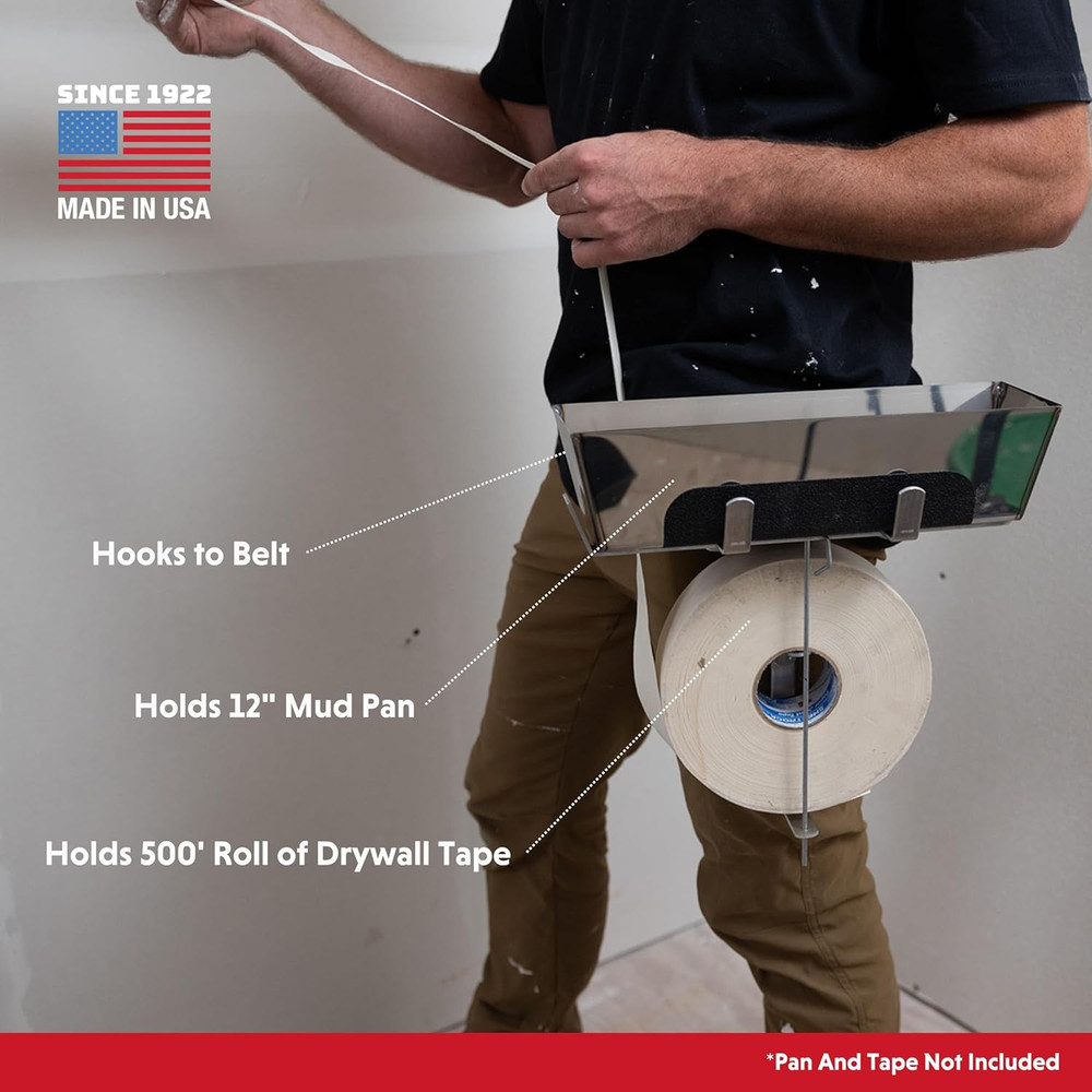 Drywall Mud Pan Holder and Tape Spool (1)