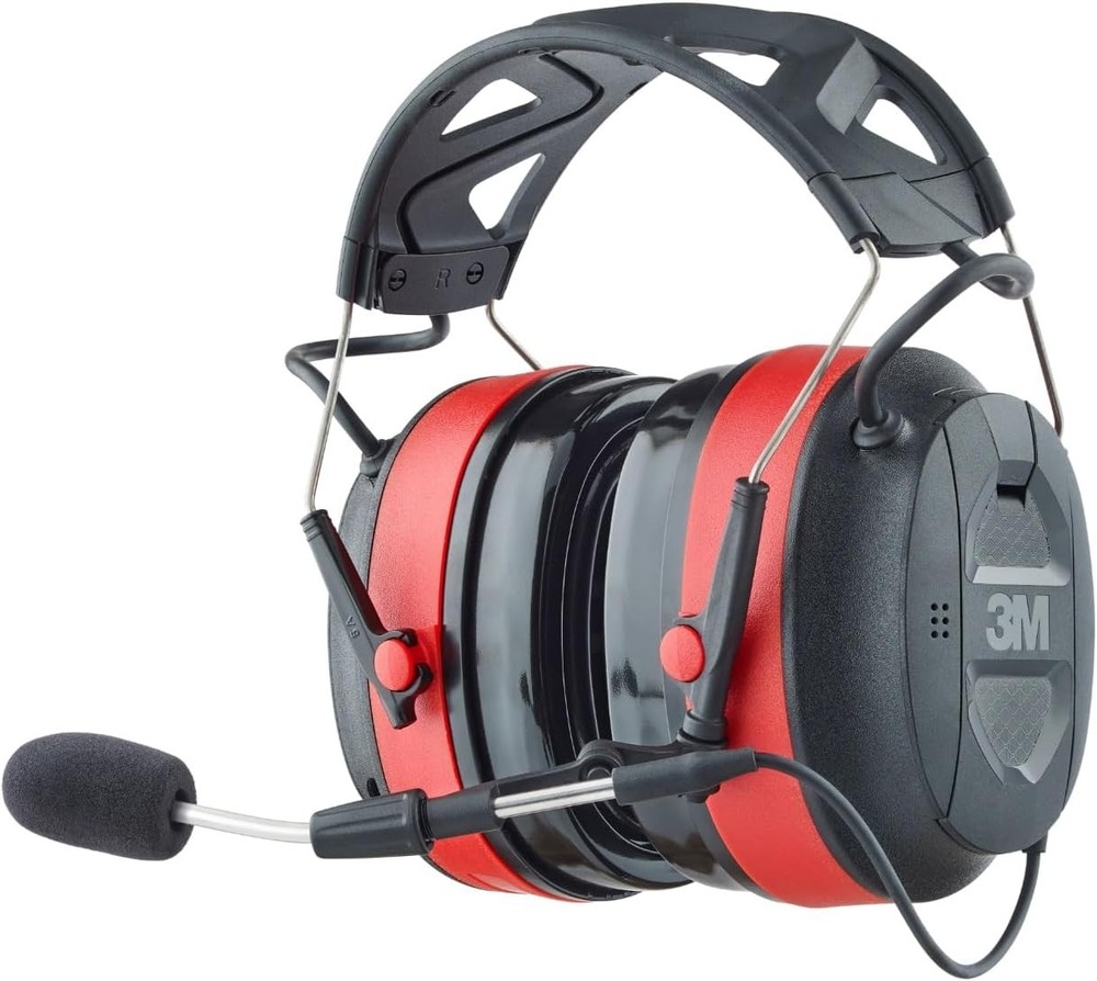 3M Pro-Comms Electronic Hearing Protector, Wireless Pro-Comms, Black/Red