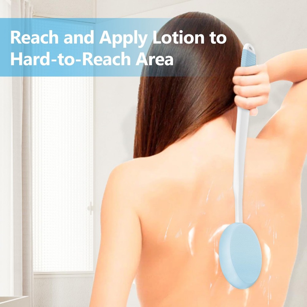 Lotion Applicator with Replaceable Pads for Back Elderly Sunscreen Cream