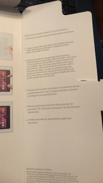 Verizon Display Screen Protector for Asus ZenPad Z8 3-Pack ( New in Open Box )