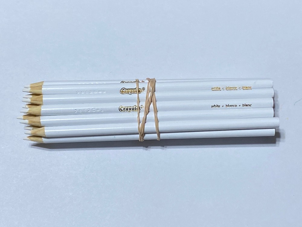 (20) Crayola Colored Pencils (white) BULK
