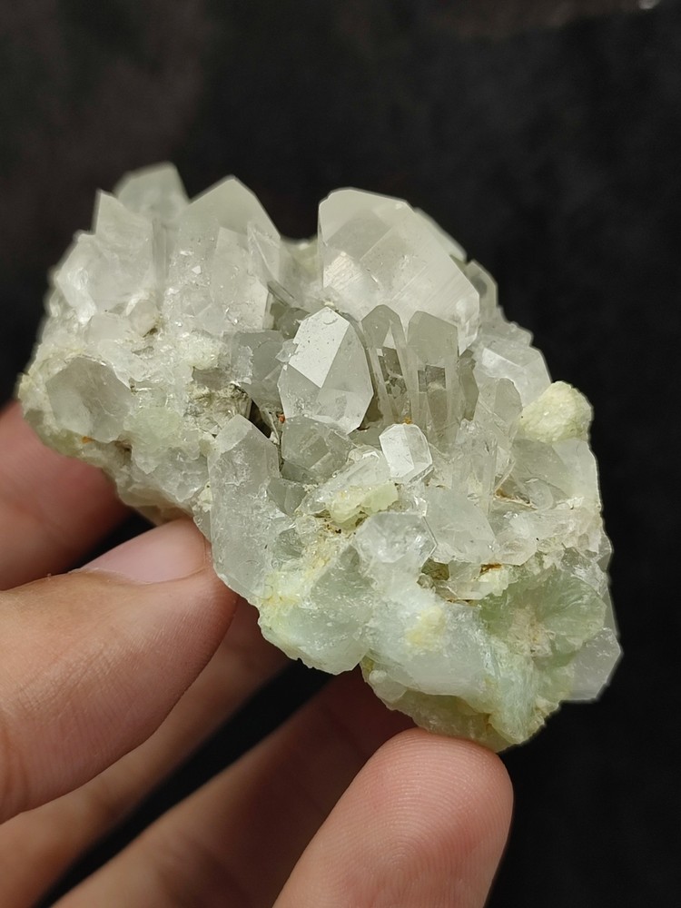 Calcite With Prehnite Nice Color & Termination-Afg.