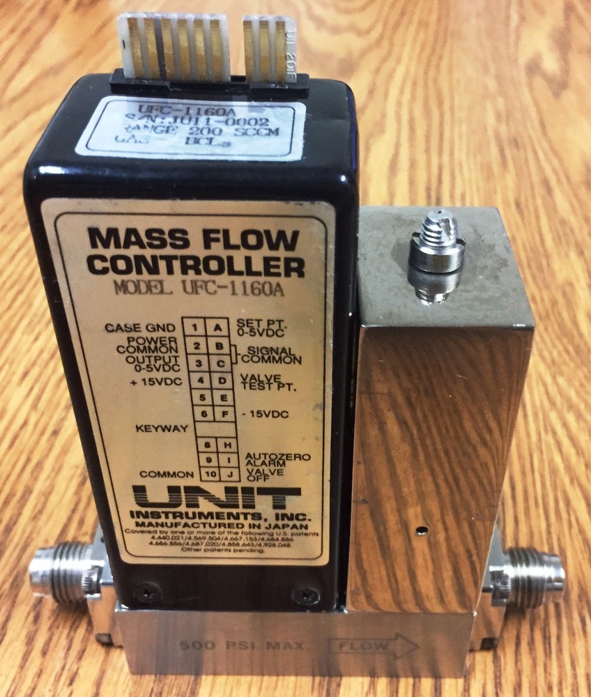 Unit UFC-1160A, 200 SCCM, BCL3, Mass Flow Controller
