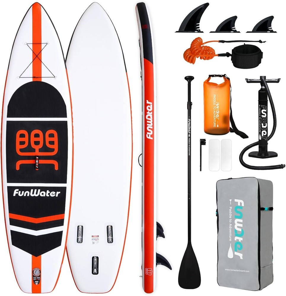 Lightweight Inflatable Paddle Board Set - Green