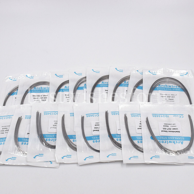 1xDental Orthodontic Stainless Steel Ovoid Upper/Lower Arch Wire Rectangular