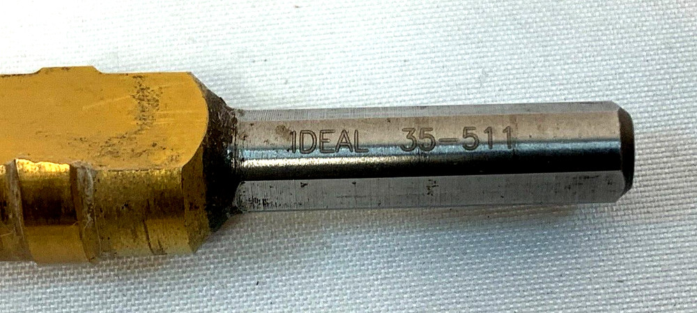 IDEAL ~ 35-511 ~ Step Drill 1/8" - 1/2" HSS ~ Titanium Coating