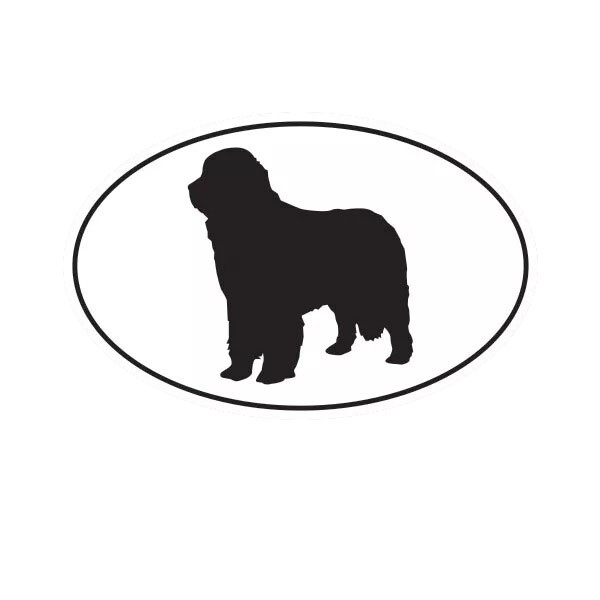 Newfoundland Euro Oval Sticker Decal