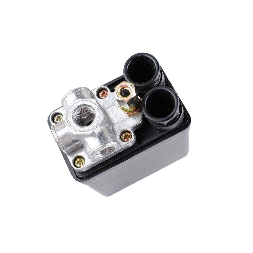 Central Pneumatic Air Compressor Pressure Switch Control Valve Black