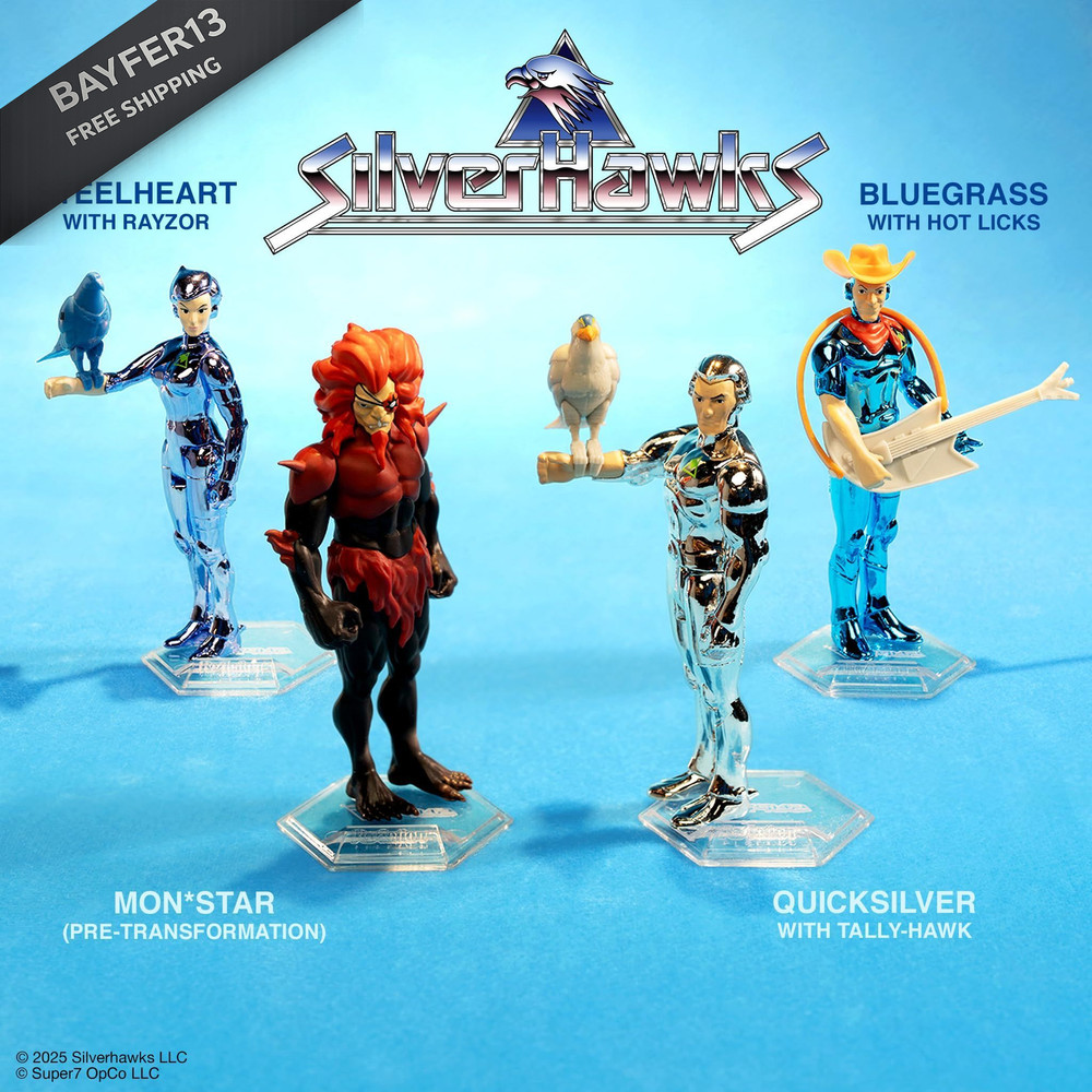 Super7 SilverHawks Quicksilver (Toy Version) 3.75 inch Scale, Multicolor