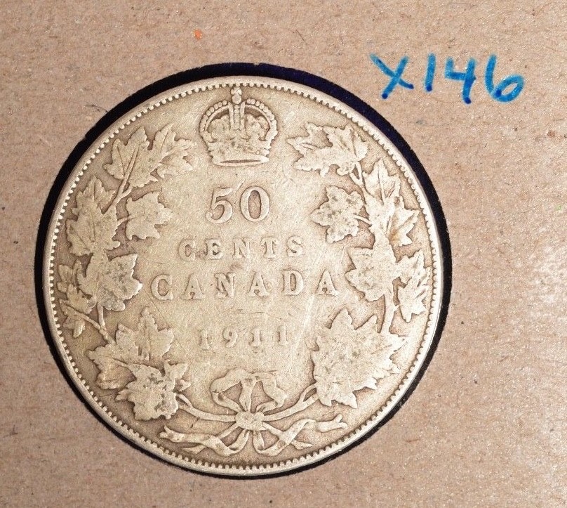 1911 Canada Fifty Cent - inv. X-146