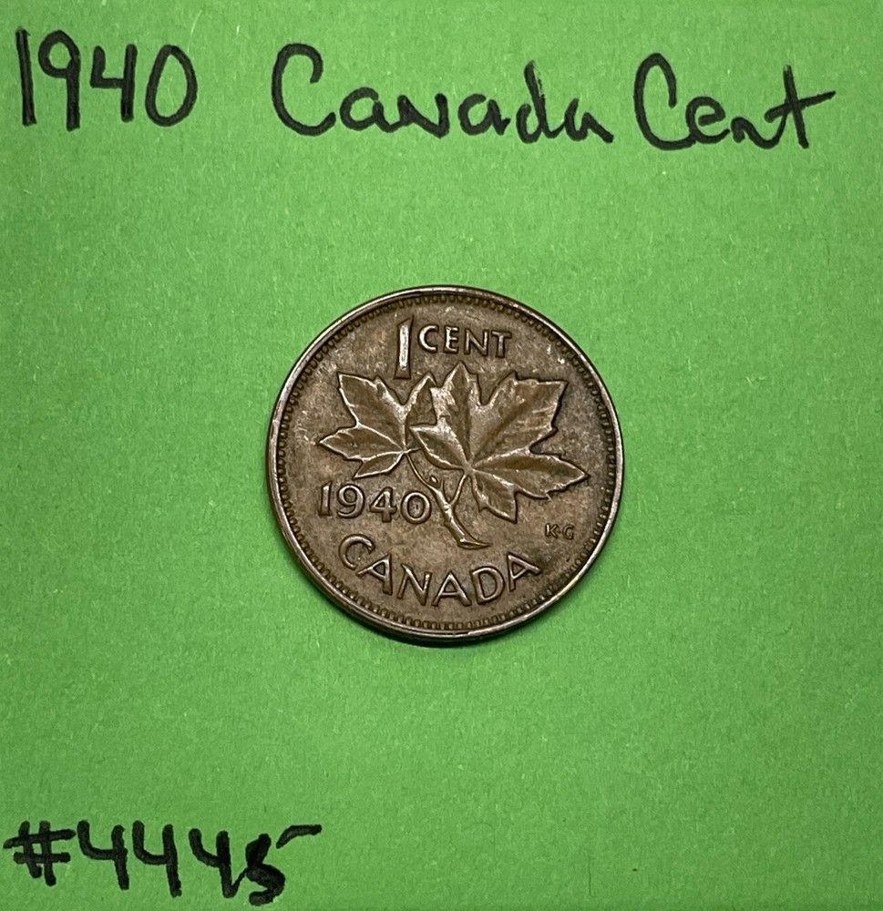 1940 Canada 🇨🇦 Small Cent / Penny 1c