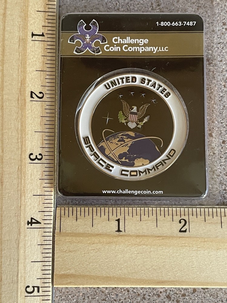 Coin US Space Command Challenge Coin - Color W/case
