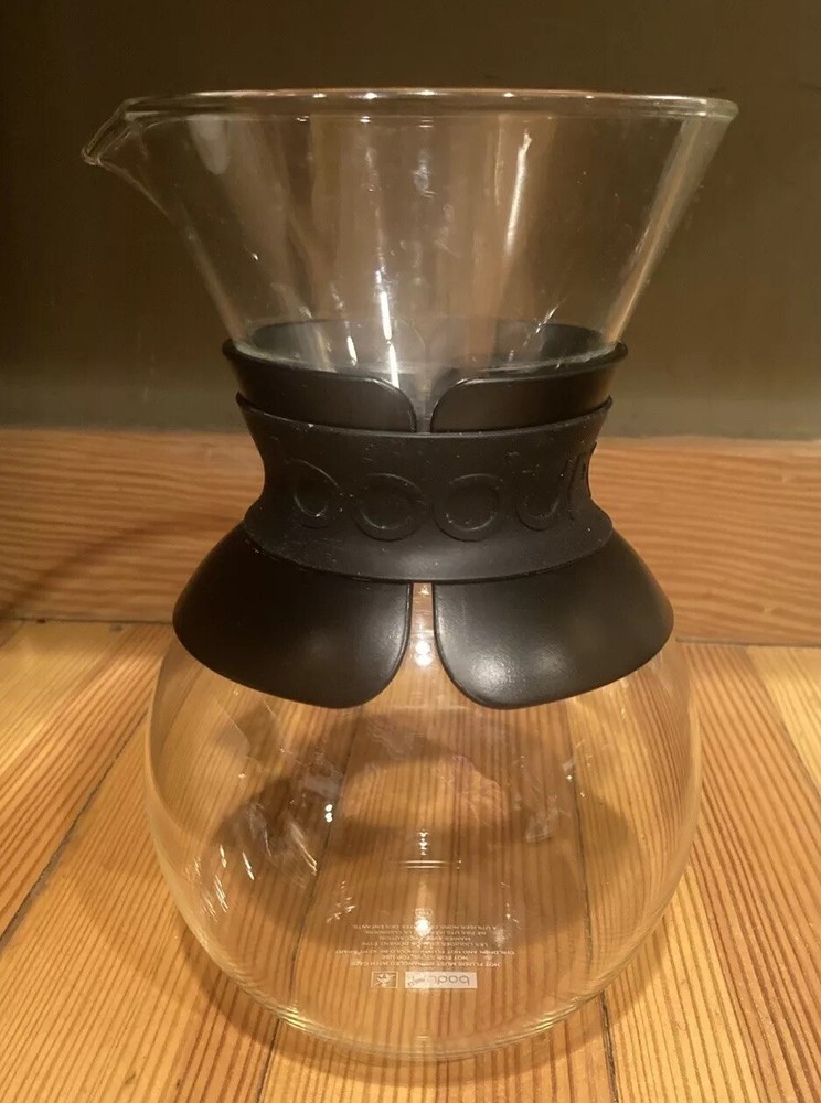 Bodum Pour Over Coffee Maker & Permanent Filter & Stopper & Scoop 8 Cup 34 fl oz