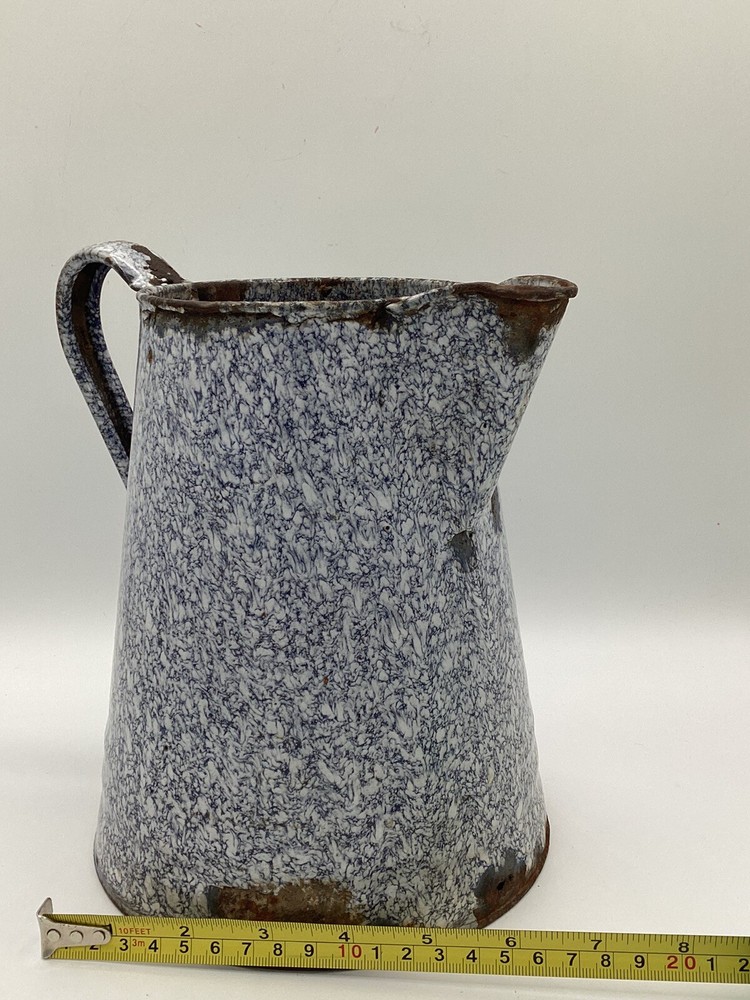 Vintage Enamel French Pitcher