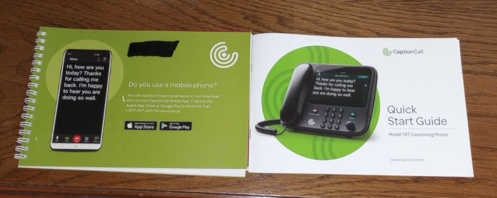Caption Call Model #78T Touch Screen Desk Phone MAC 4865EE290533