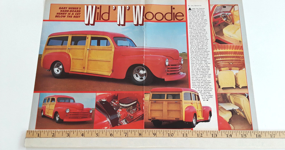 1948 FORD WOODIE  ORIGINAL 1987 ARTICLE