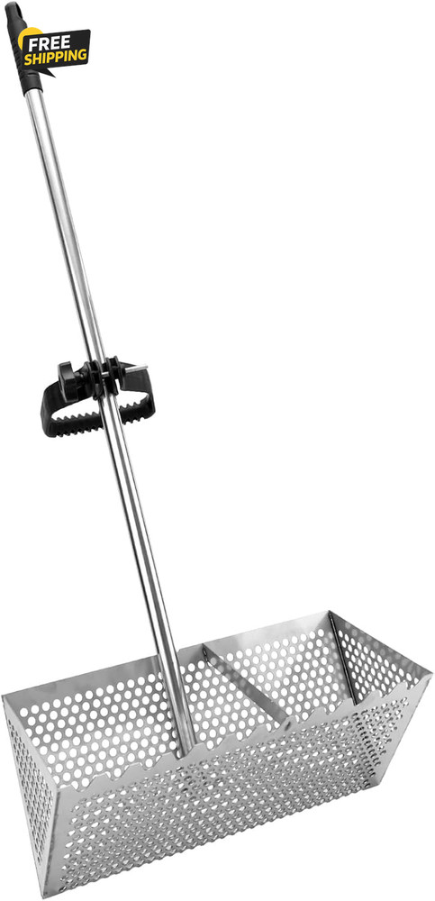Sand Flea Rake, Durable Rake for Beach Easy to Install Sharp Teeth Wide