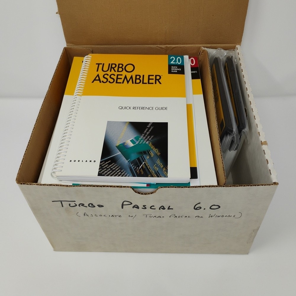 Borland Turbo Pascal With Objects Version 6.0 Professional Edition PC Software