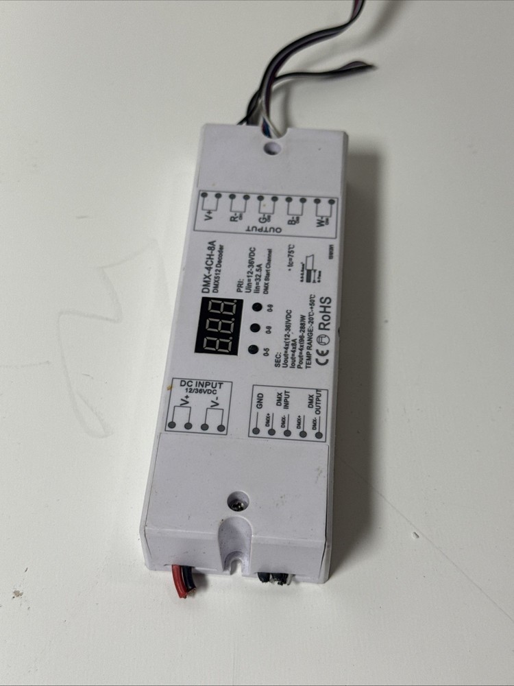 4 Channel LED DMX-4CH-8A DMX512 Decoder