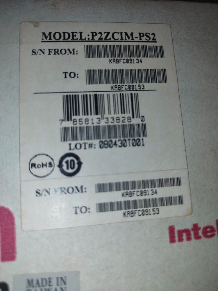 Raritan P2ZCIM-PS2 PC Interface Network KVM Cable