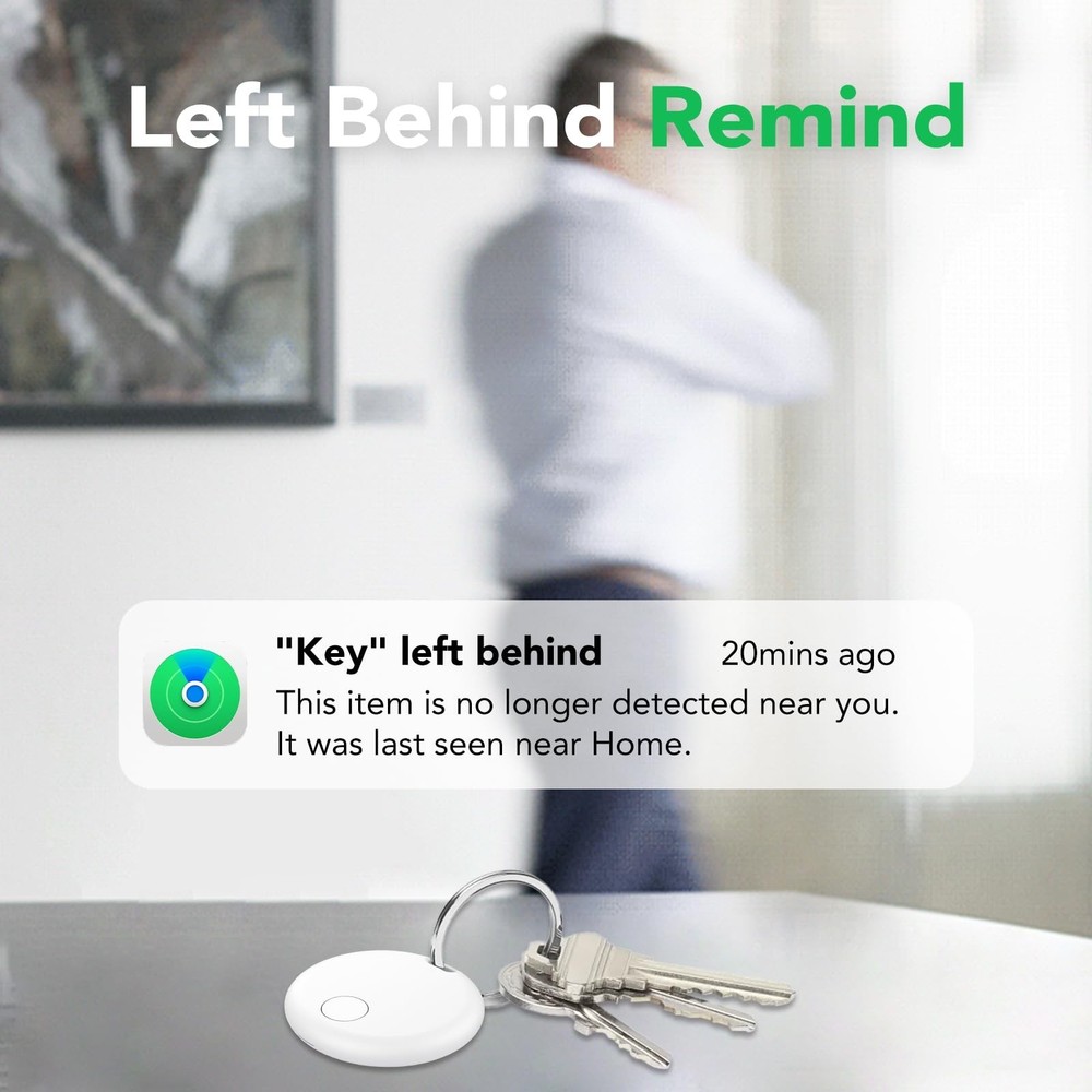 Air Tracker Tag-4 Pack: Smart Bluetooth Tracker, Item Finder Works with Apple...