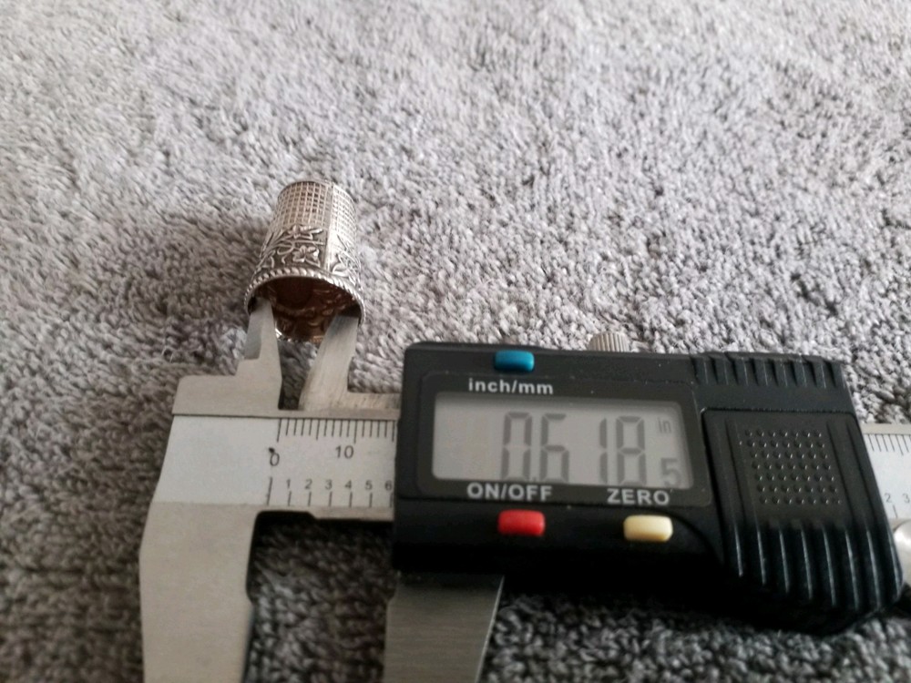 VINTAGE SILVER 925 THIMPEL, OWL IMAGE, USED