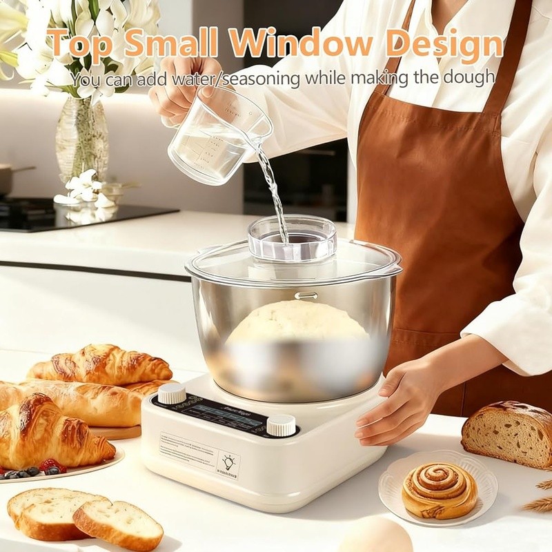 Automatic Dough Mixer W/ Fermentation Function Stainless Steel Kneader Machine