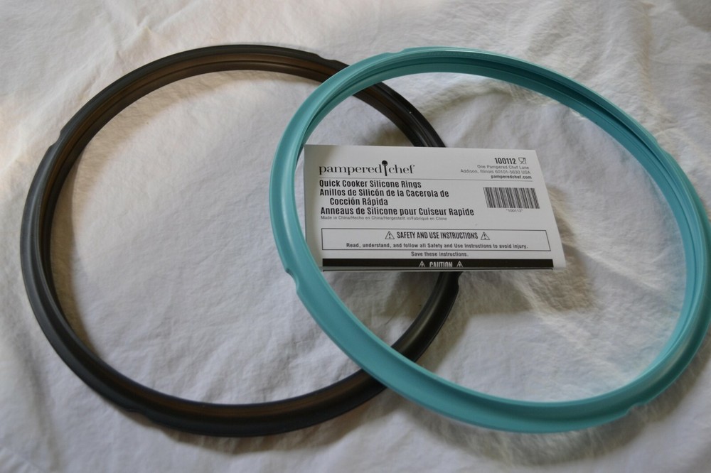 Pampered Chef QUICK COOKER Accessory SILICONE SEAL RINGS Set