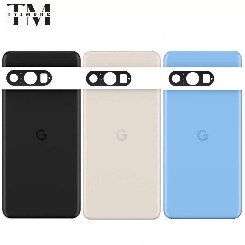 Back Glass Top Panel Bottom Cover Camera Lens for Google Pixel 8 Pro Replacement