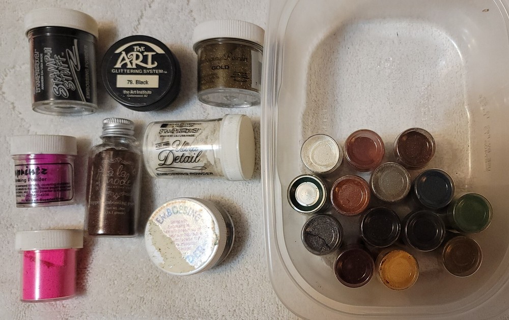 EMBOSSING POWDER - 22 DIFFERENT COLORS