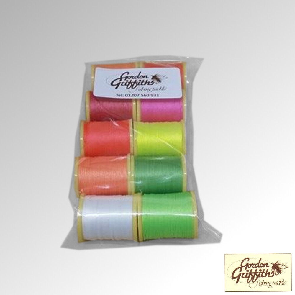 Thread Cobweb Superglo 6/0 Mix Pack 10 Spools Gordon Griffiths