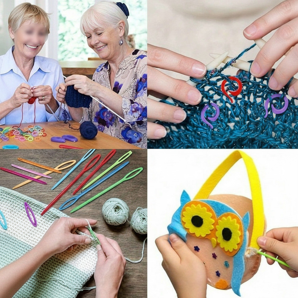 5pcs Plastic Needle Threaders Easy Threading Sewing Tools Sewing Machine Needle