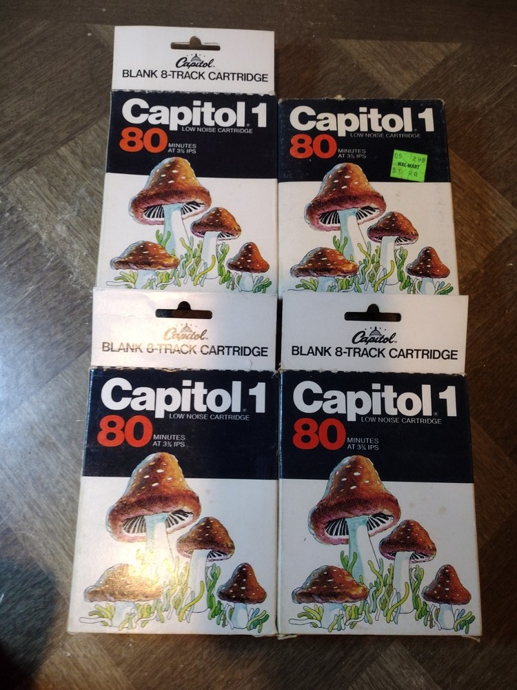 Capitol 8 Track Boxes Only Mushroom Art