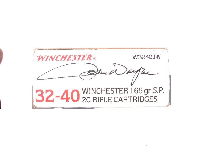 John Wayne 32-40 Winchester Cerdboard Box