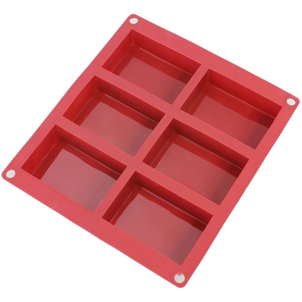 3 Set Rectangle Silicone Soap Making Molds Baking DIY Mold For Cake Bakeware