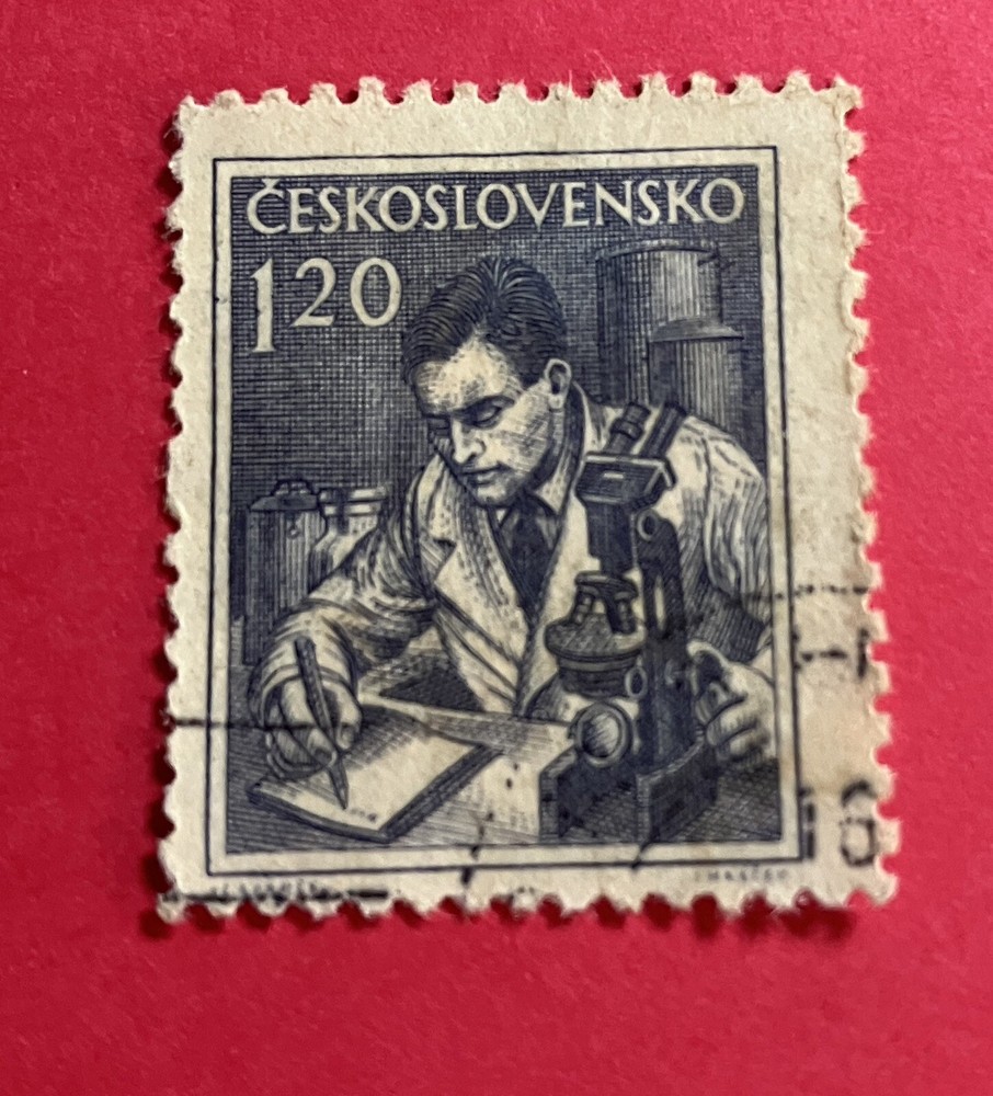 Vintage Ceskoslovensko 120 stamp, used
