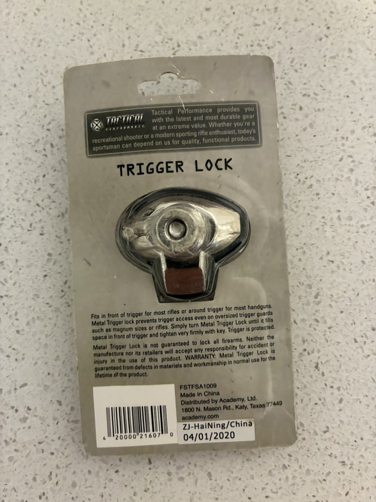 NEW Tactical Performance Gun Trigger Lock with key Sealed