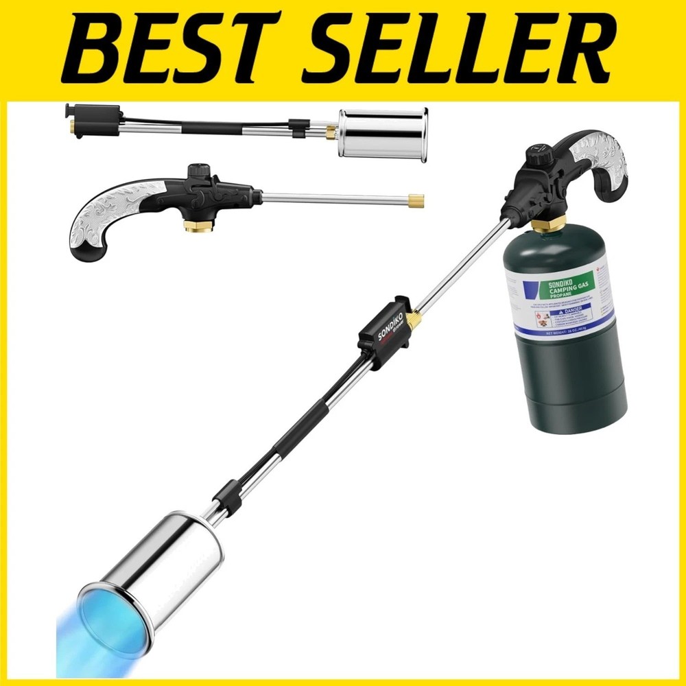 High Output Weed Burner - Detachable Long Arm Torch-