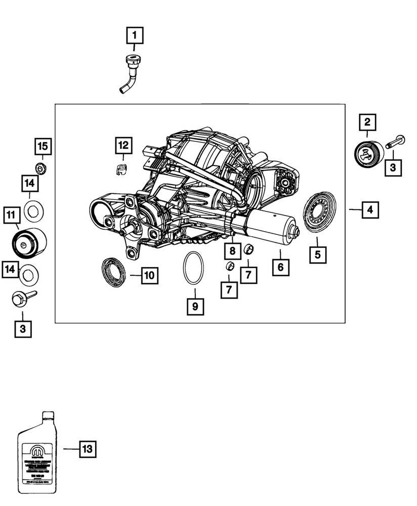 Genuine Mopar Axle Motor Kit 68084266ab