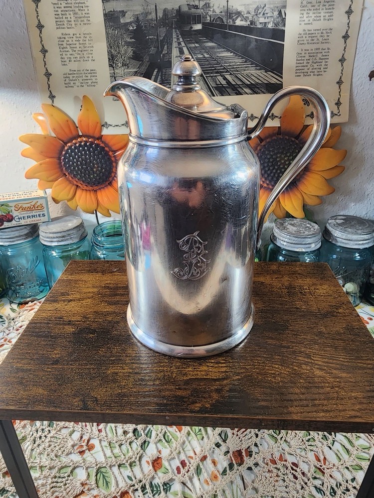Reed & Barton Silverplate Pitcher Santa Barbara Biltmore Post-1940