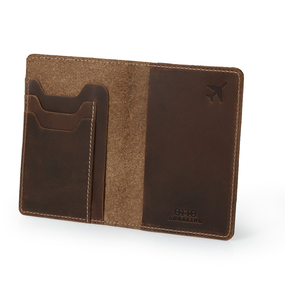 Personalized Genuine Leather Passport Holder - Unisex