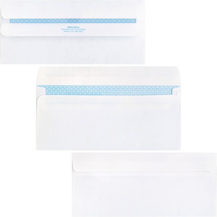 Business Source BSN42207 #10 Single Window Envelopes 500/box White