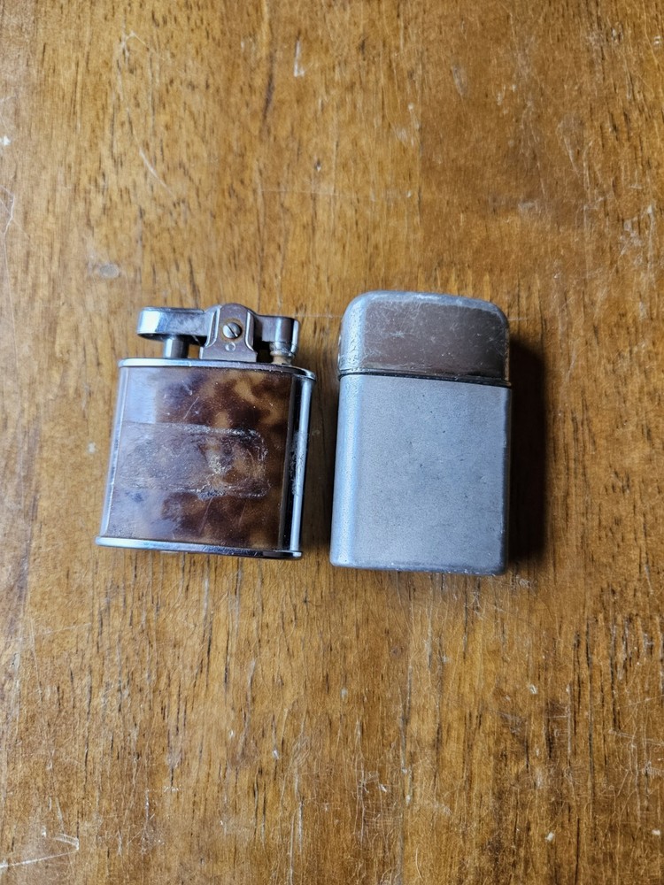2 Vintage Ronson Lighters Untested As-Is RONSON LIGHTER