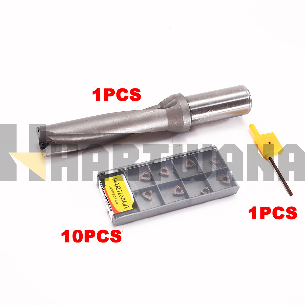 Indexable Carbide U Drill 24mm With WCMX040208 Inserts 10PCS